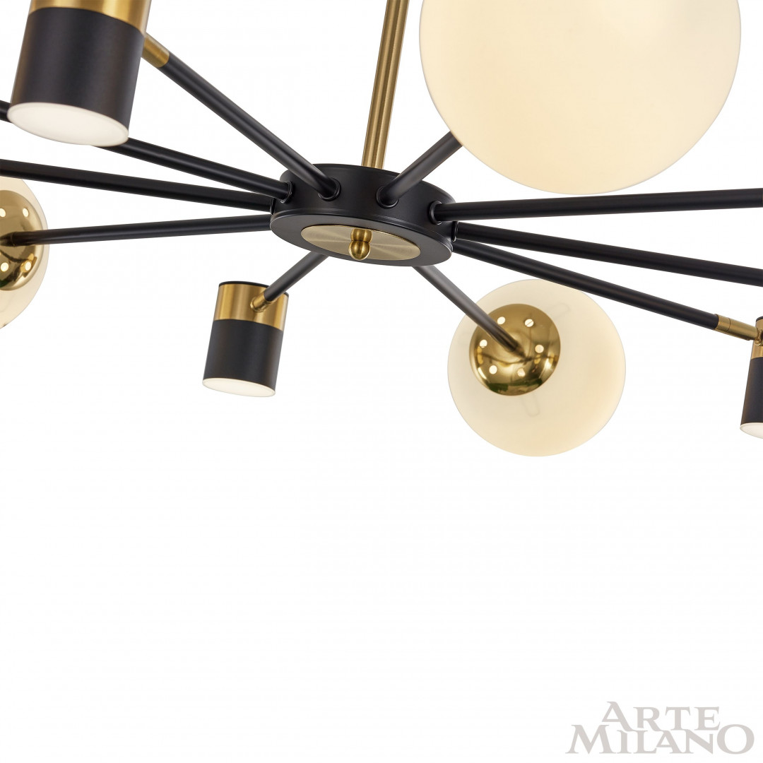 Люстра светодиодная 274802/10 BK/GD Arte Milano
