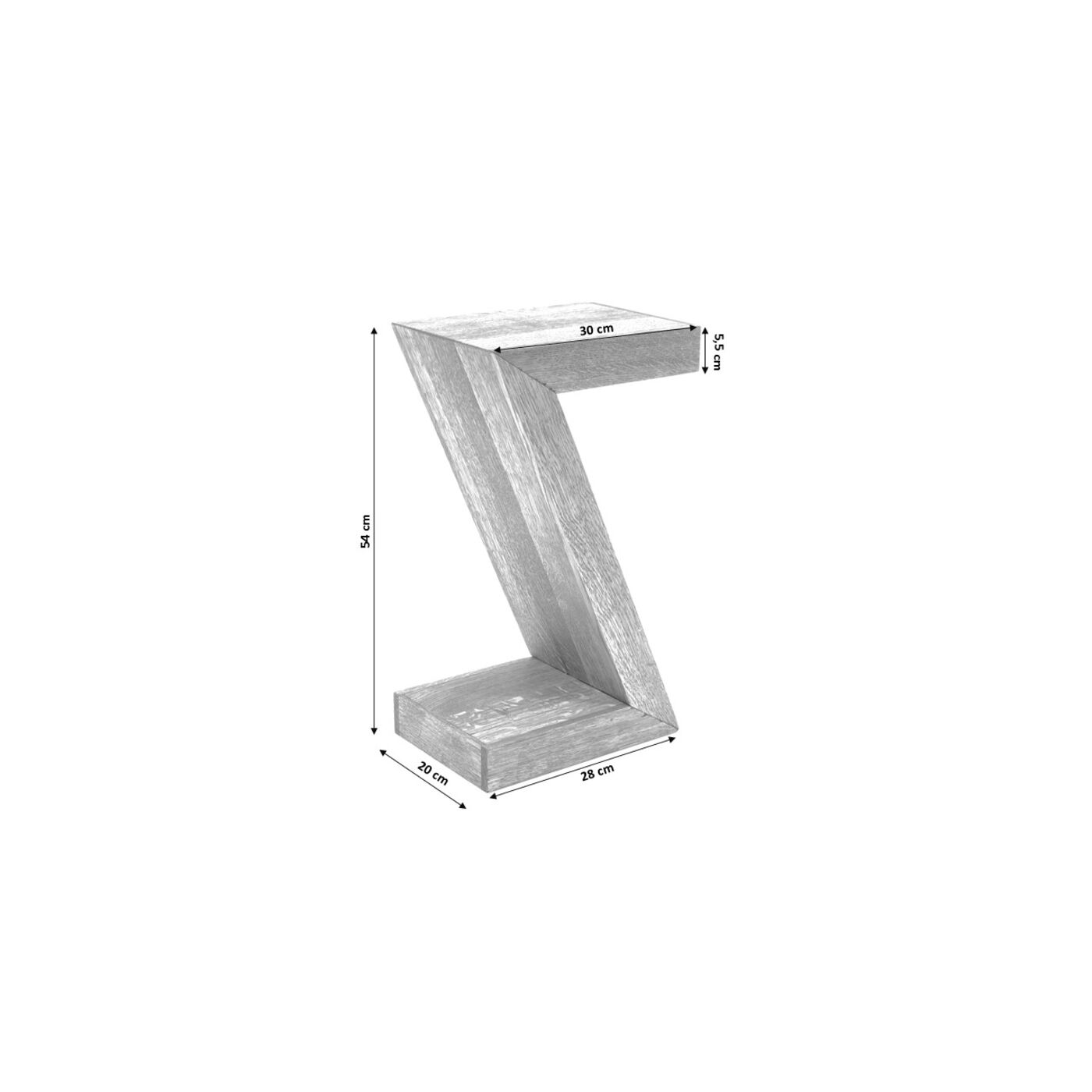 Стол приставной Authentico Z 30x20 см KARE 75982