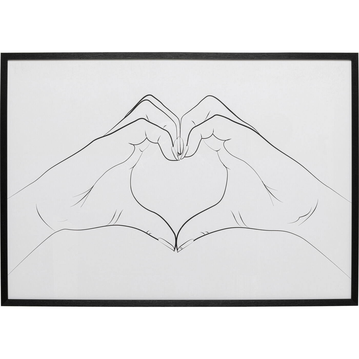 Картина Heart Hands 103x73cm KARE 56770