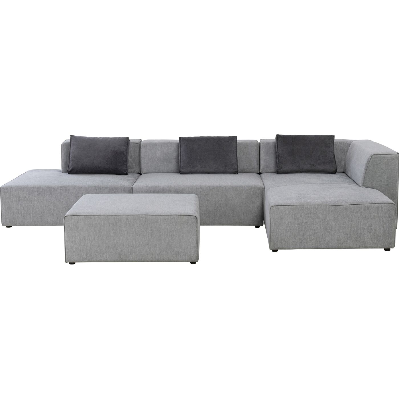 Угловой диван Infinity Atlanta Grey 357 см KARE 86054