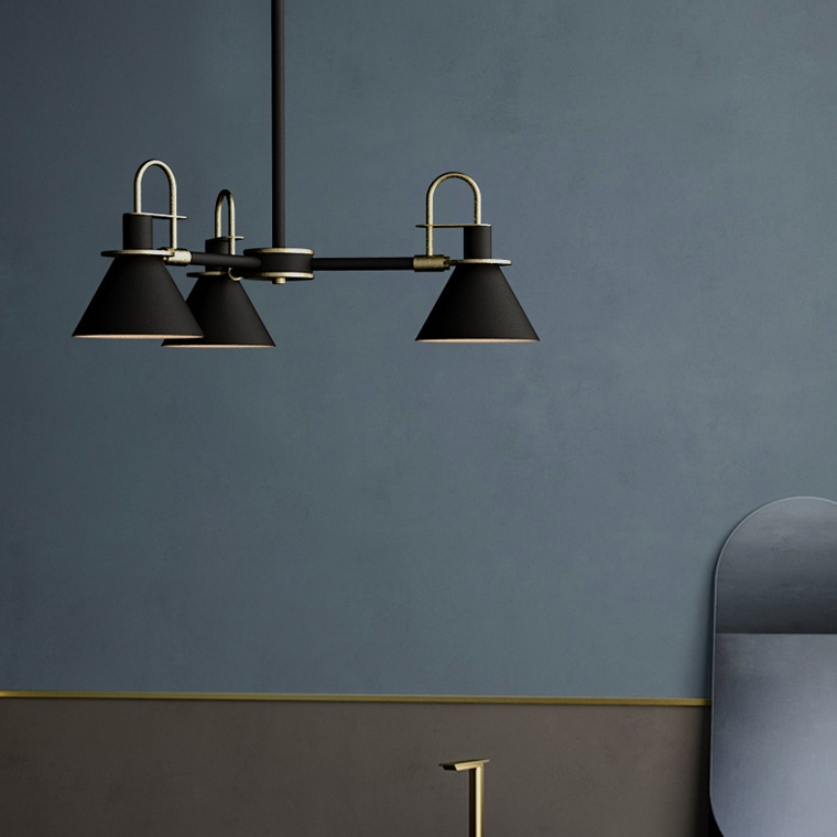 Люстра на штанге CODA D94 Black by ImperiumLoft
