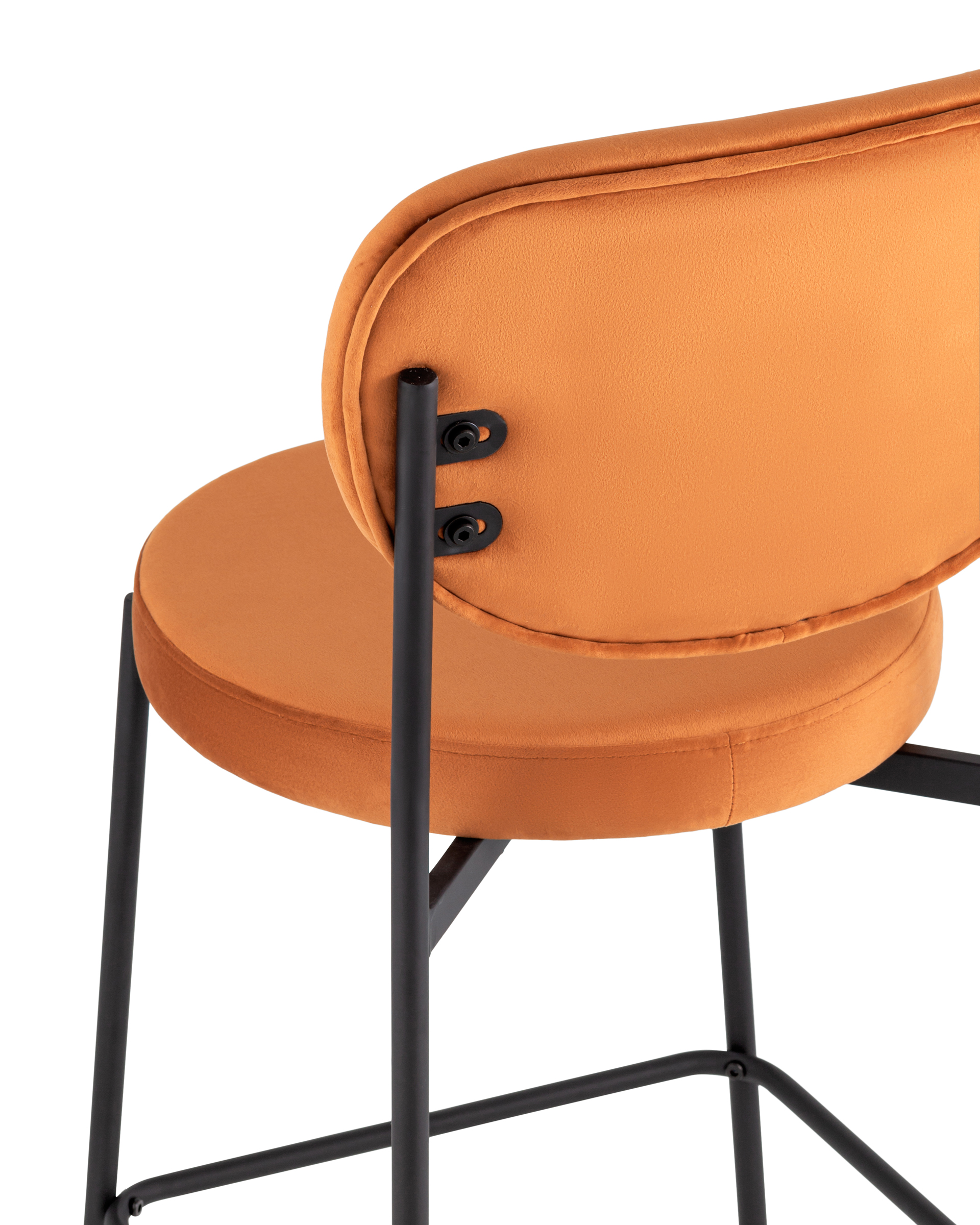 Стул полубарный Барбара NEW велюр терракотовый Stool Group