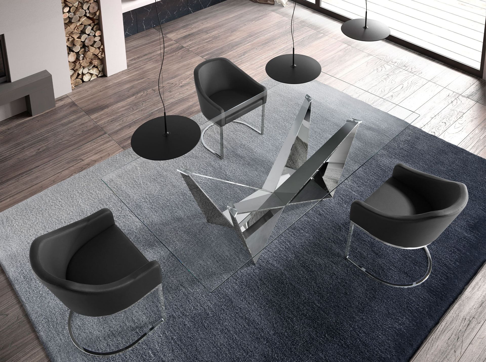 Стол обеденный CT2061 /1049  прямоугольный 240x120 Angel Cerda