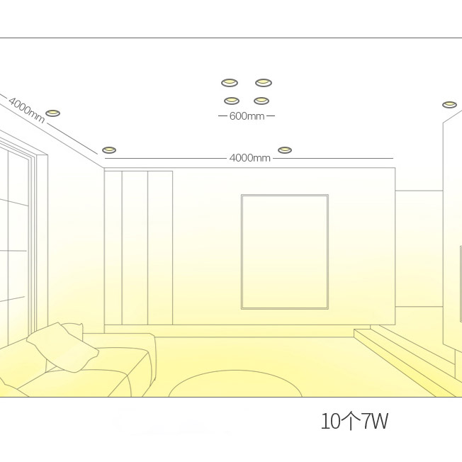 Точечный светильник LEAD 7W 3000K by ImperiumLoft