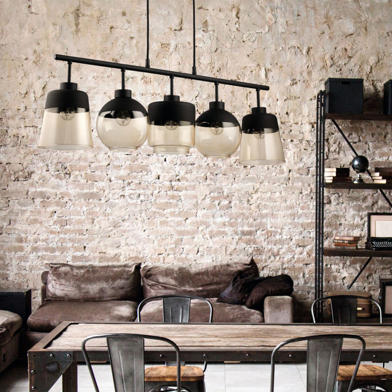 Подвесная люстра TK Lighting 2382 Amber
