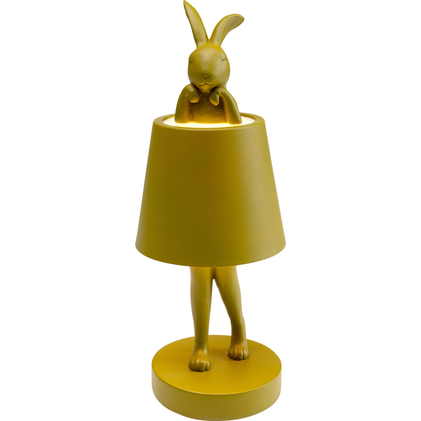 Светильник настольный Animal Rabbit LED Grey 29cm KARE 58429