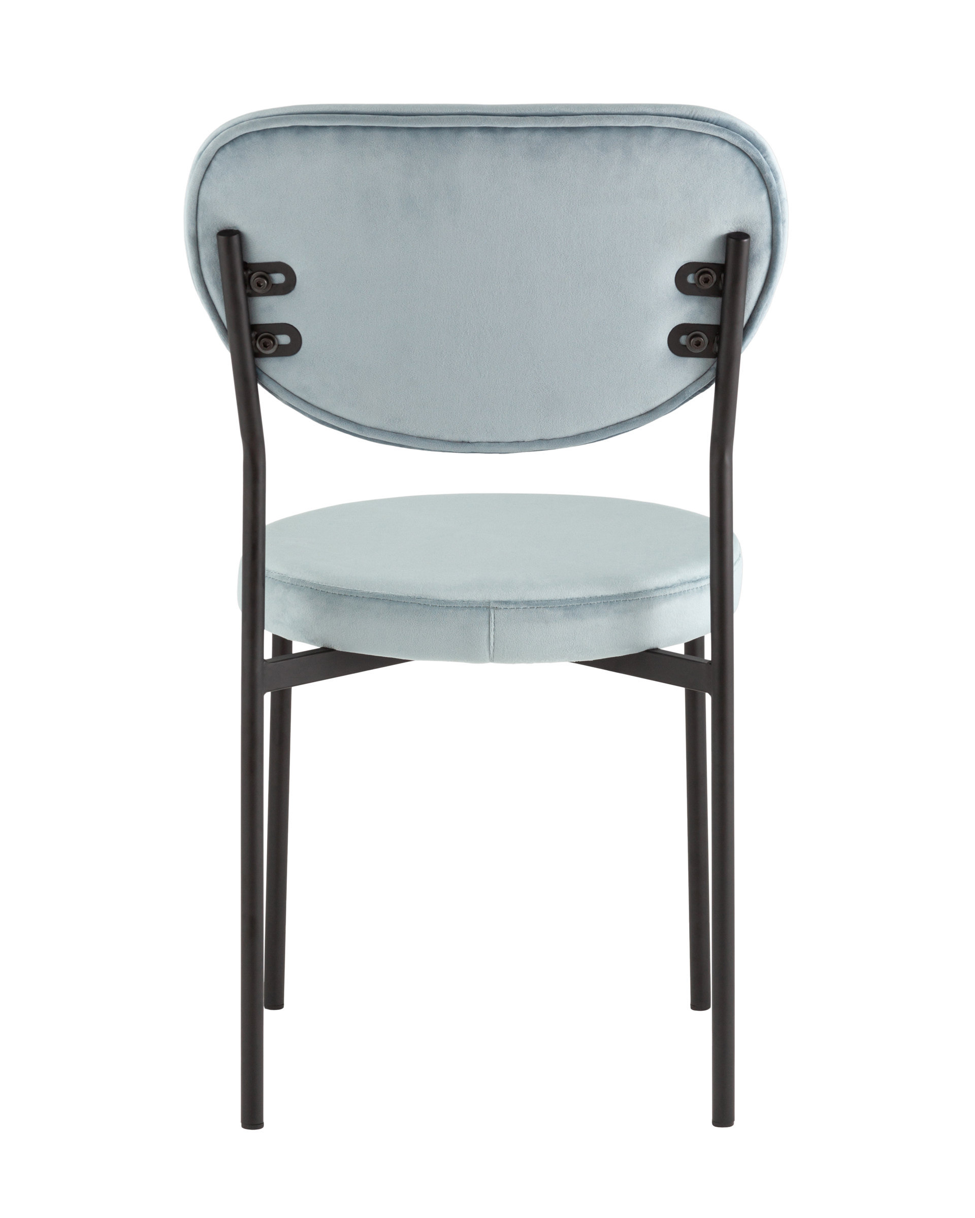 Стул обеденный Барбара велюр серо-голубой NC Stool Group