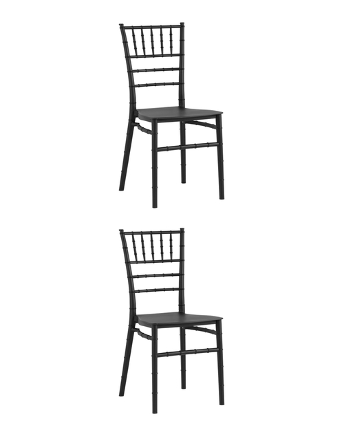 Стул Chiavari (Кьявари) пластик черный 2 шт Stool Group