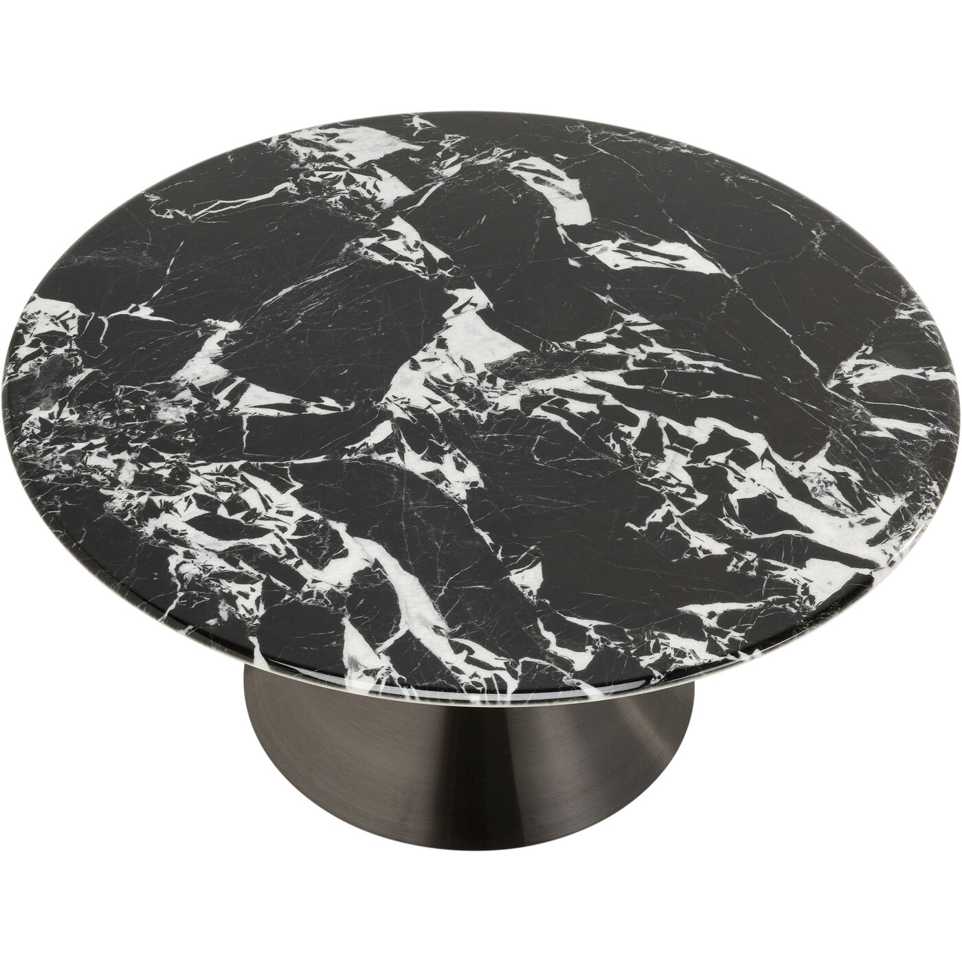 Стол кофейный Mambo Black Ø80cm KARE 70274