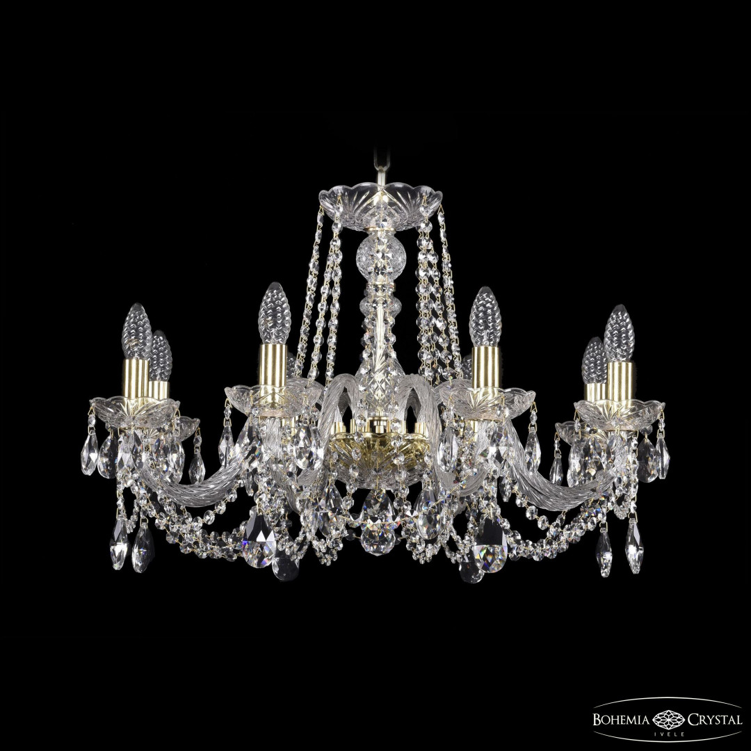 Люстра хрустальная 1402/8/240 G Bohemia Ivele Crystal