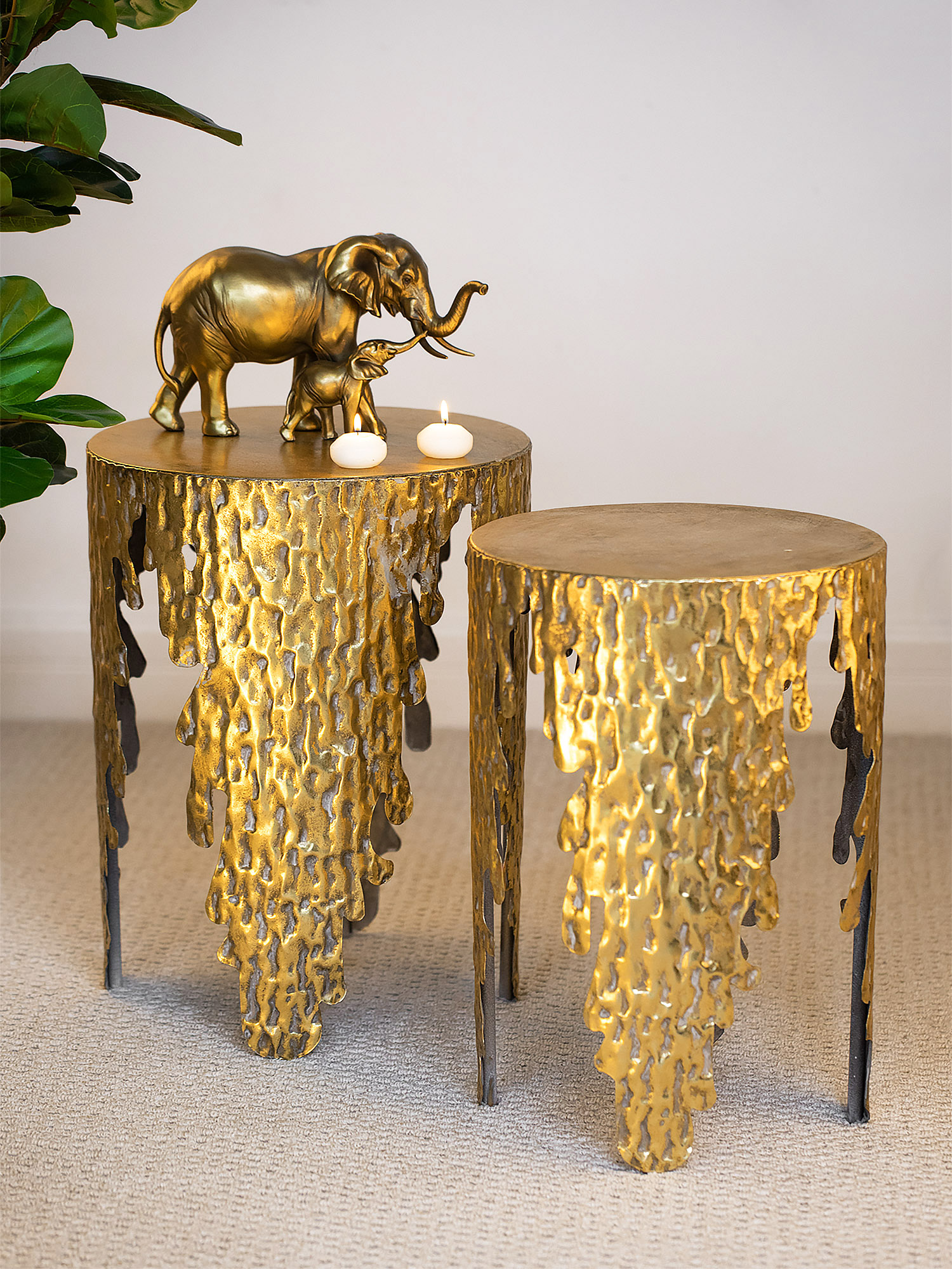 Столики интерьерные Уганда, набор Glasar 57-197