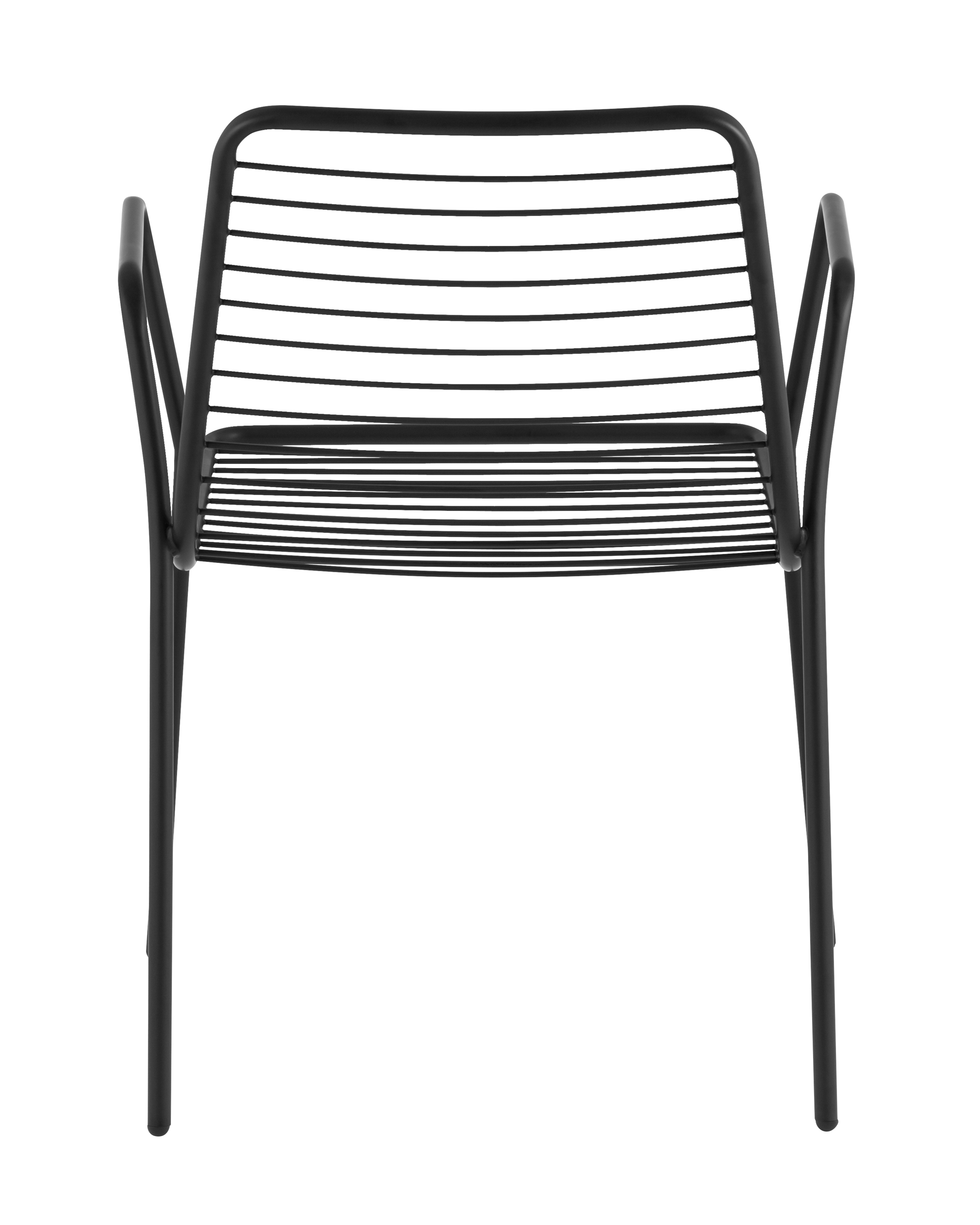 Стул с подлокотниками Дели металл черный Stool Group