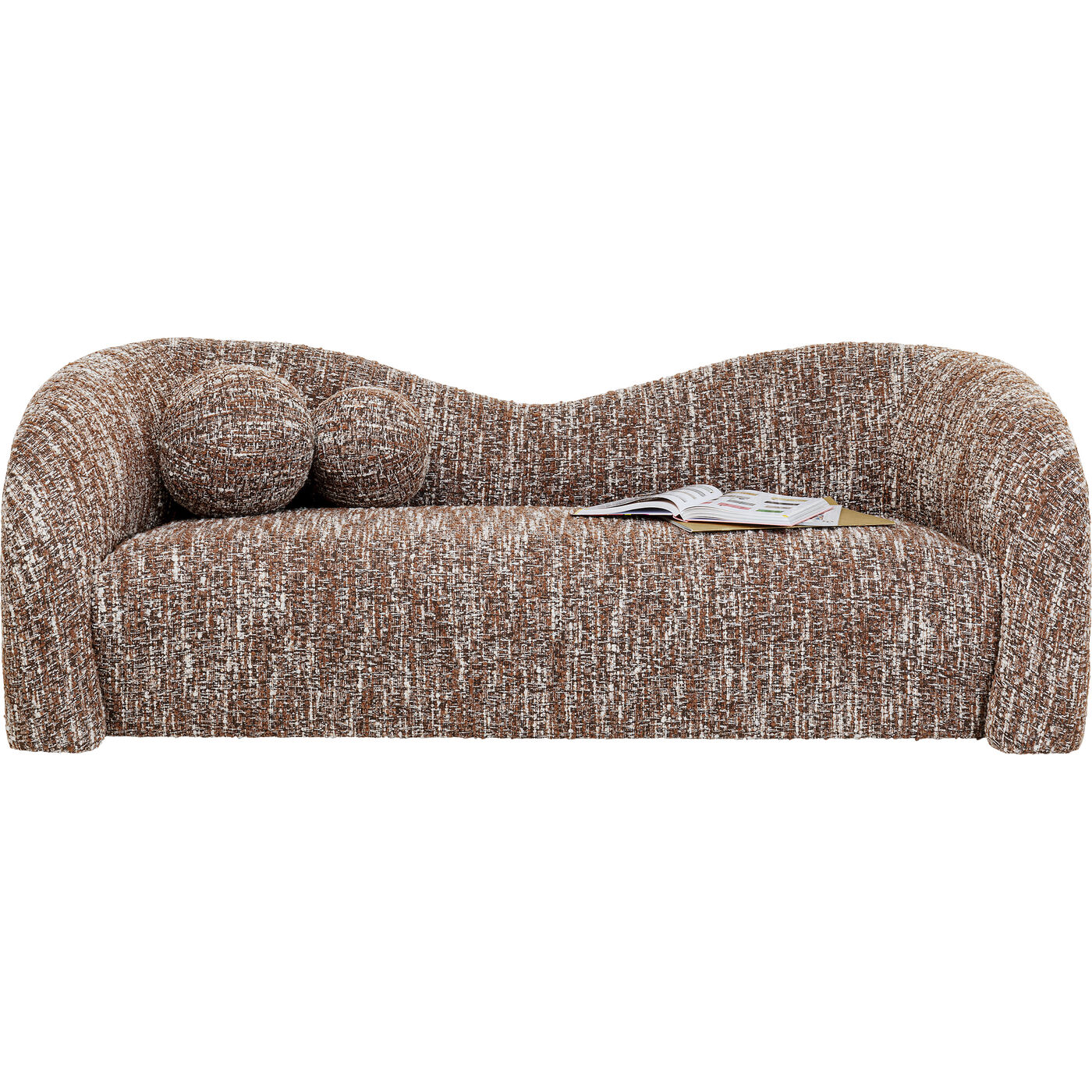 Диван 2-х местный Livia Melange Brown 201cm KARE 88035