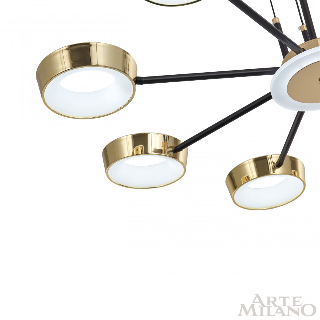 Подвесной светильник светодиодный 271079/8 BK/GD Arte Milano
