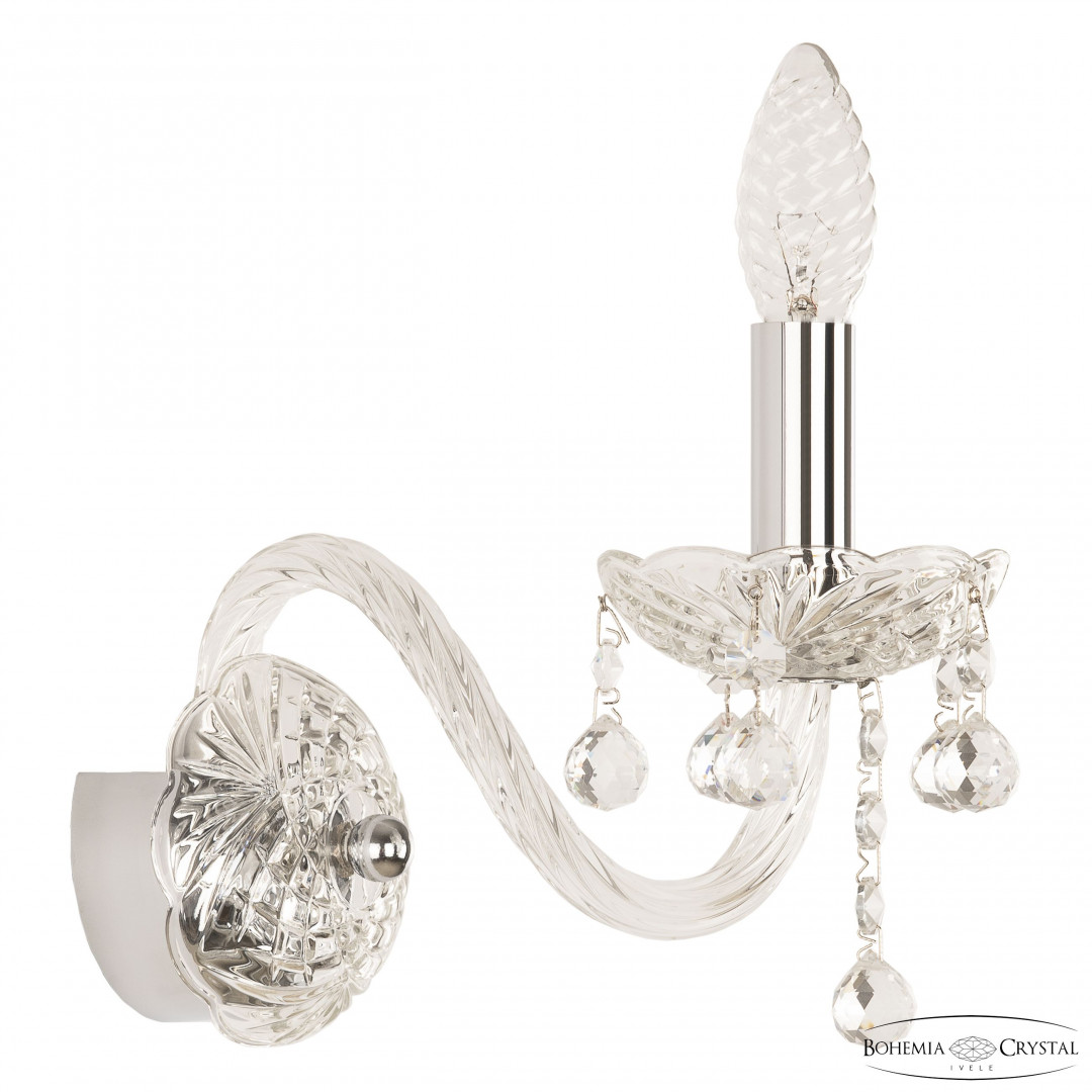 Бра хрустальные 108B/1/165 Ni Bohemia Ivele Crystal