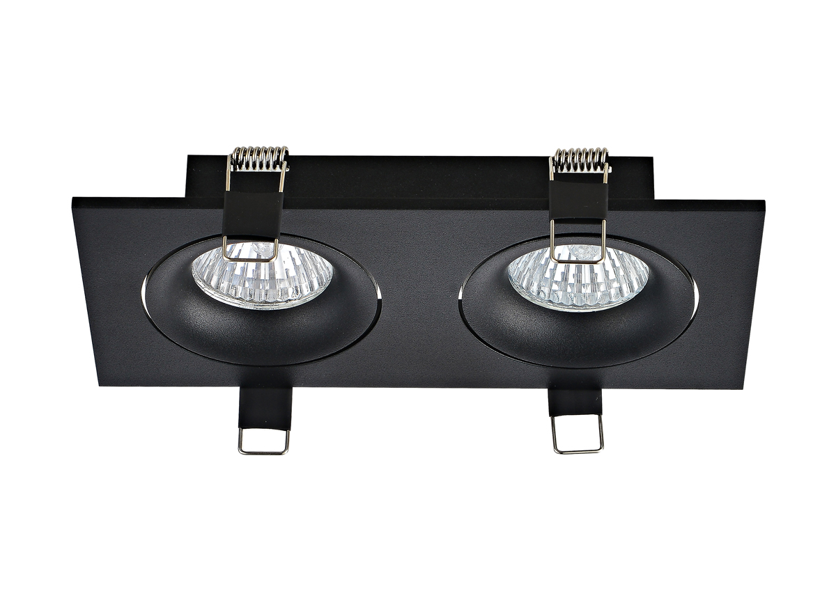 Встраиваемый поворотный светильник под сменную лампу Donolux DL18412/02TSQ Black