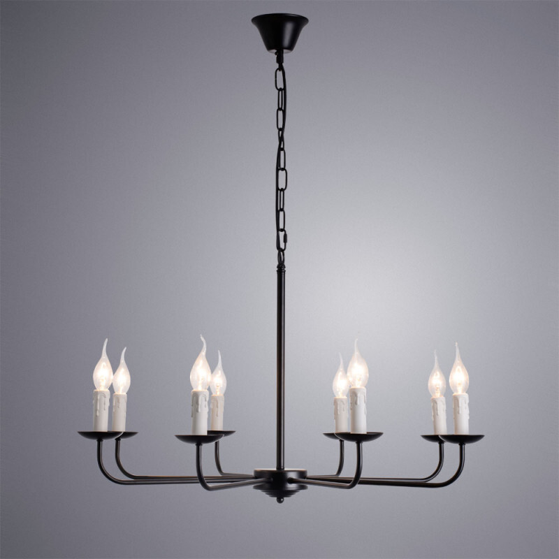 Подвесная люстра Arte Lamp A1857LM-8BK