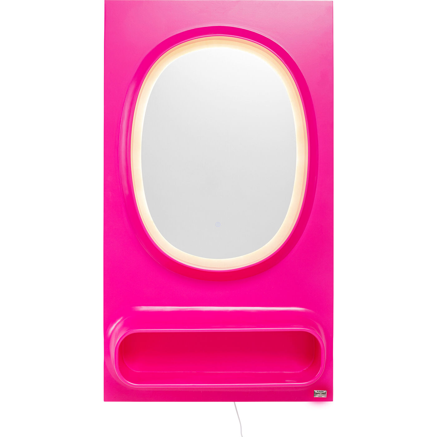 Зеркало настенное  KARE x Karim Rashid Aero LED Pink 80x141cm KARE 70843