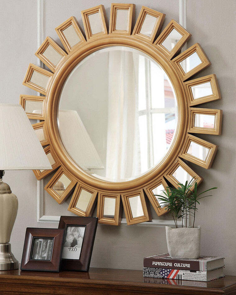 Настенное зеркало в круглой раме Эштон Louvre Home GC1533