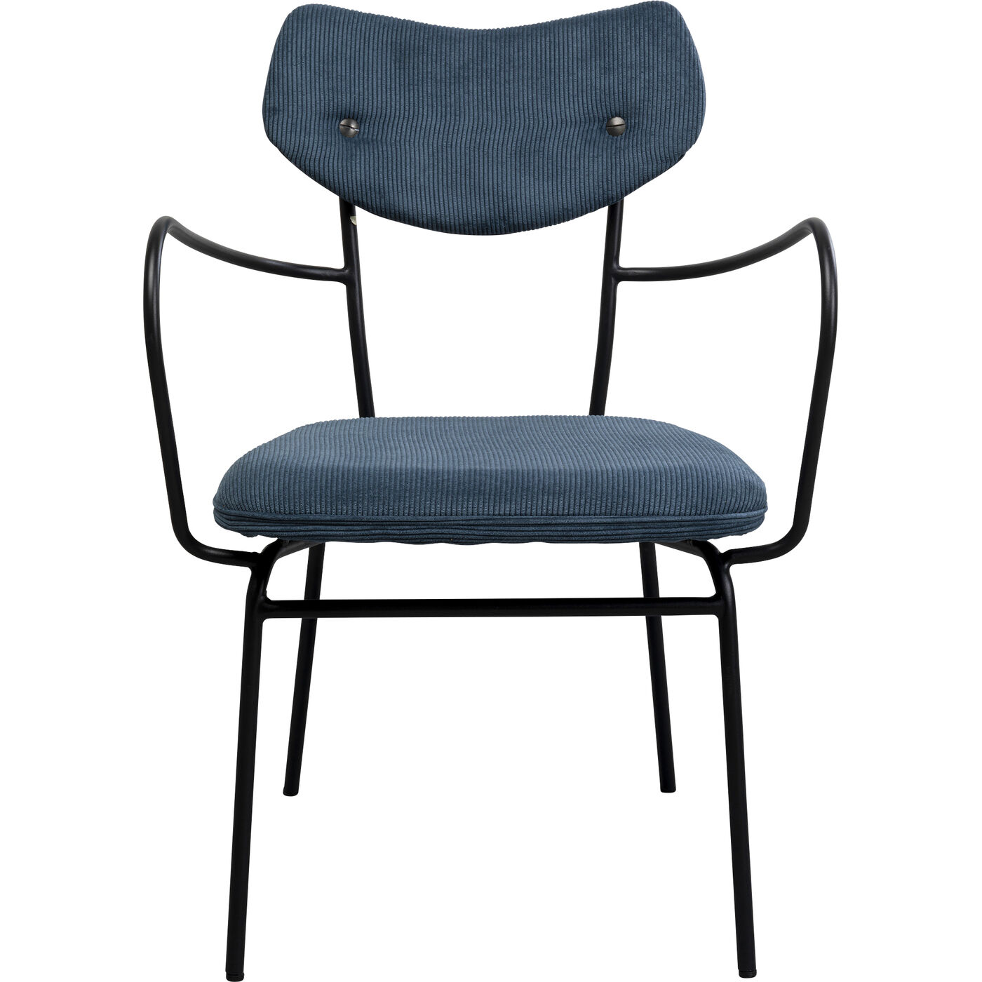 Стул с подлокотниками Viola Blue KARE 87467