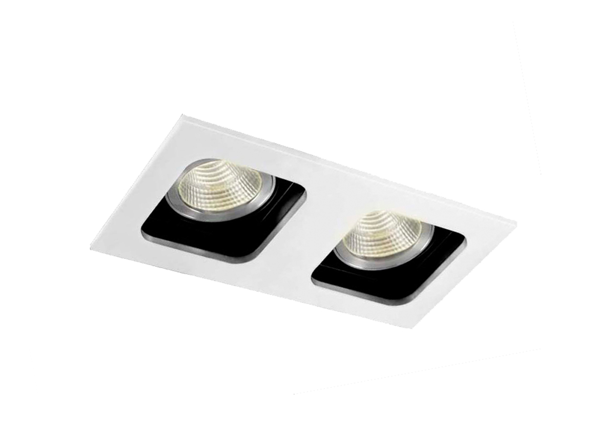 Поворотныйстраиваемый светильник под сменную лампу Donolux DL18614/02WW-SQ White/Black