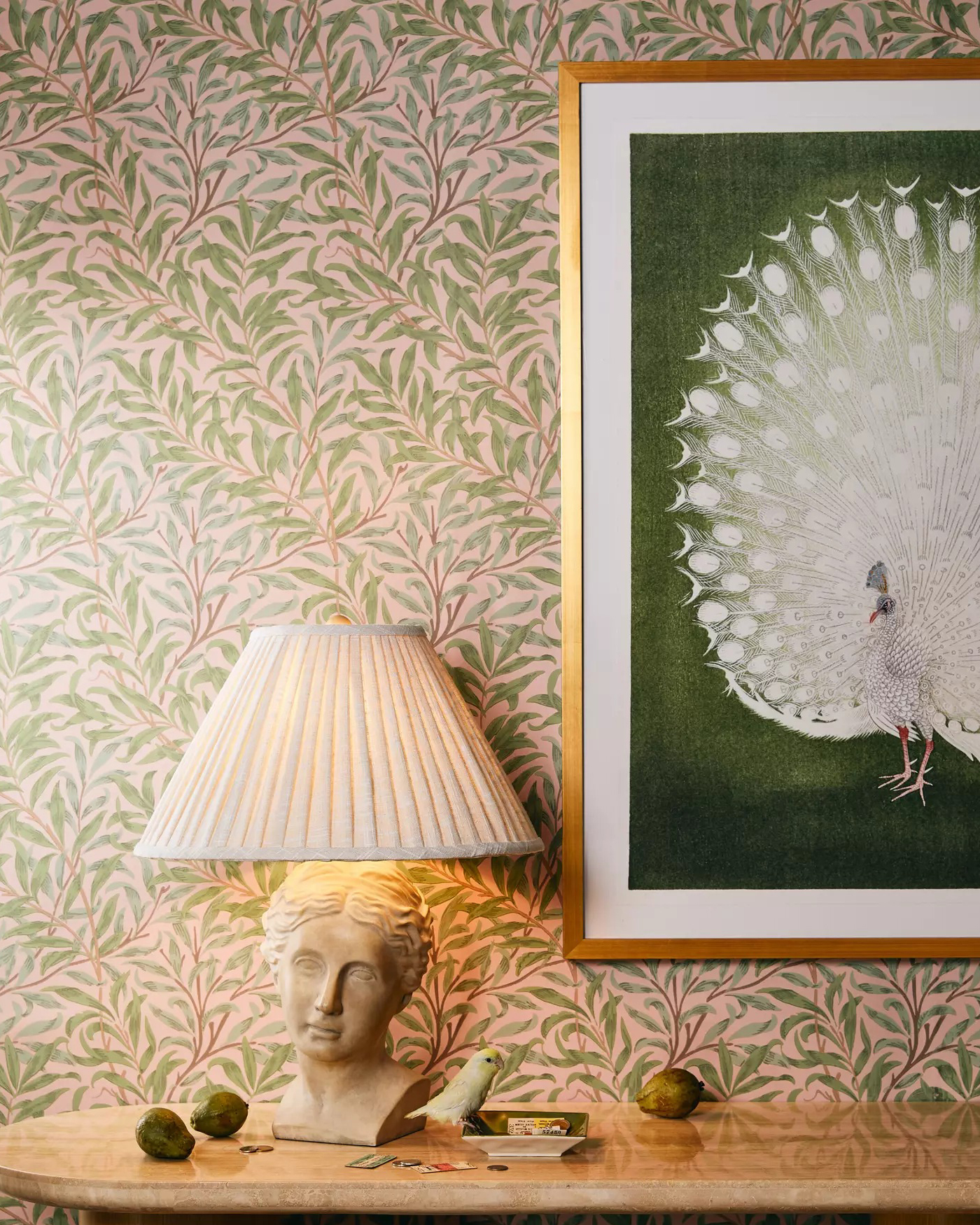 Интерьерный постер White Peacock Louvre Home DPP460924VHS