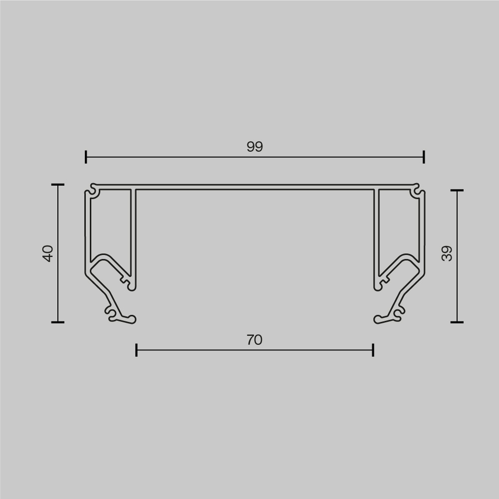 Комплектующие для светильника Technical ALM-9940-SC-B-2M