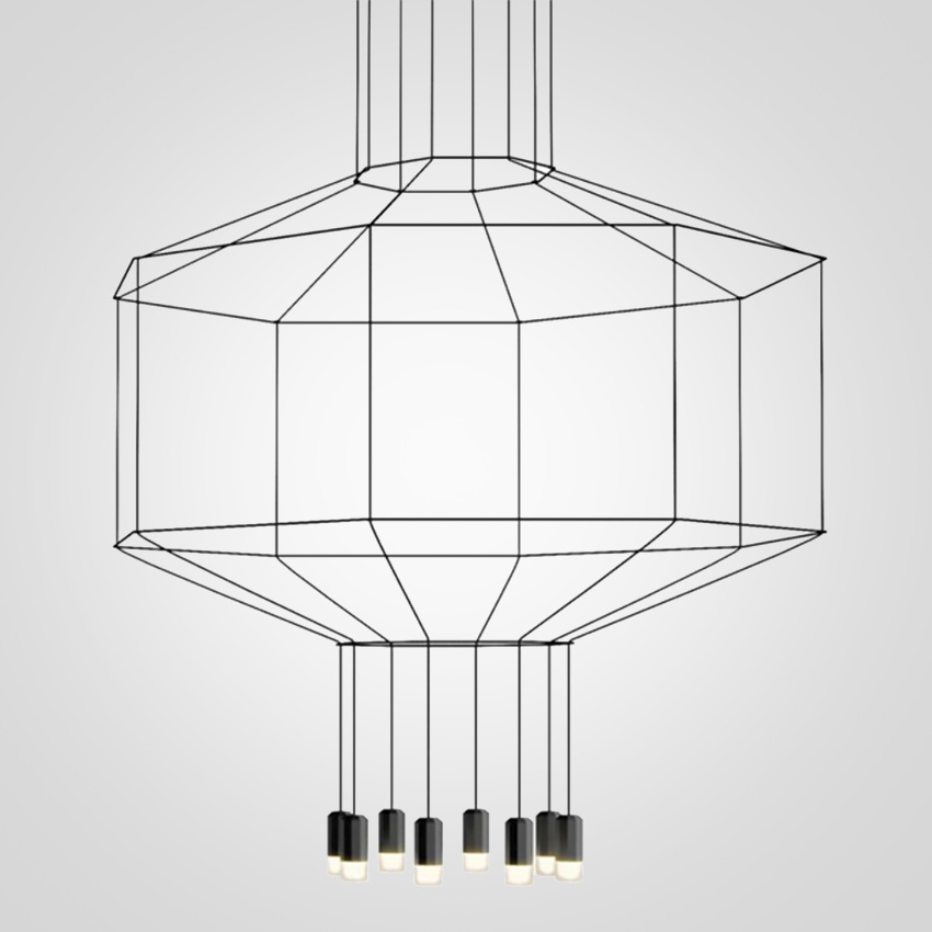Подвесной светильник Via Wireflow polyhedral 0299 Octagonal by ImperiumLoft