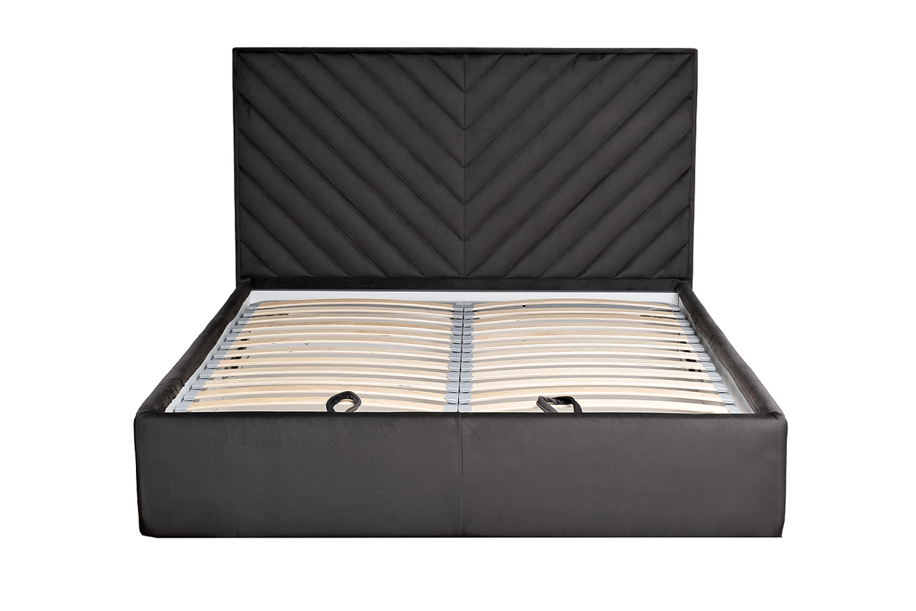 Кровать с подъемным меанизмом серая Garda Decor MILANO BASIC2К-160M-Colt1003
