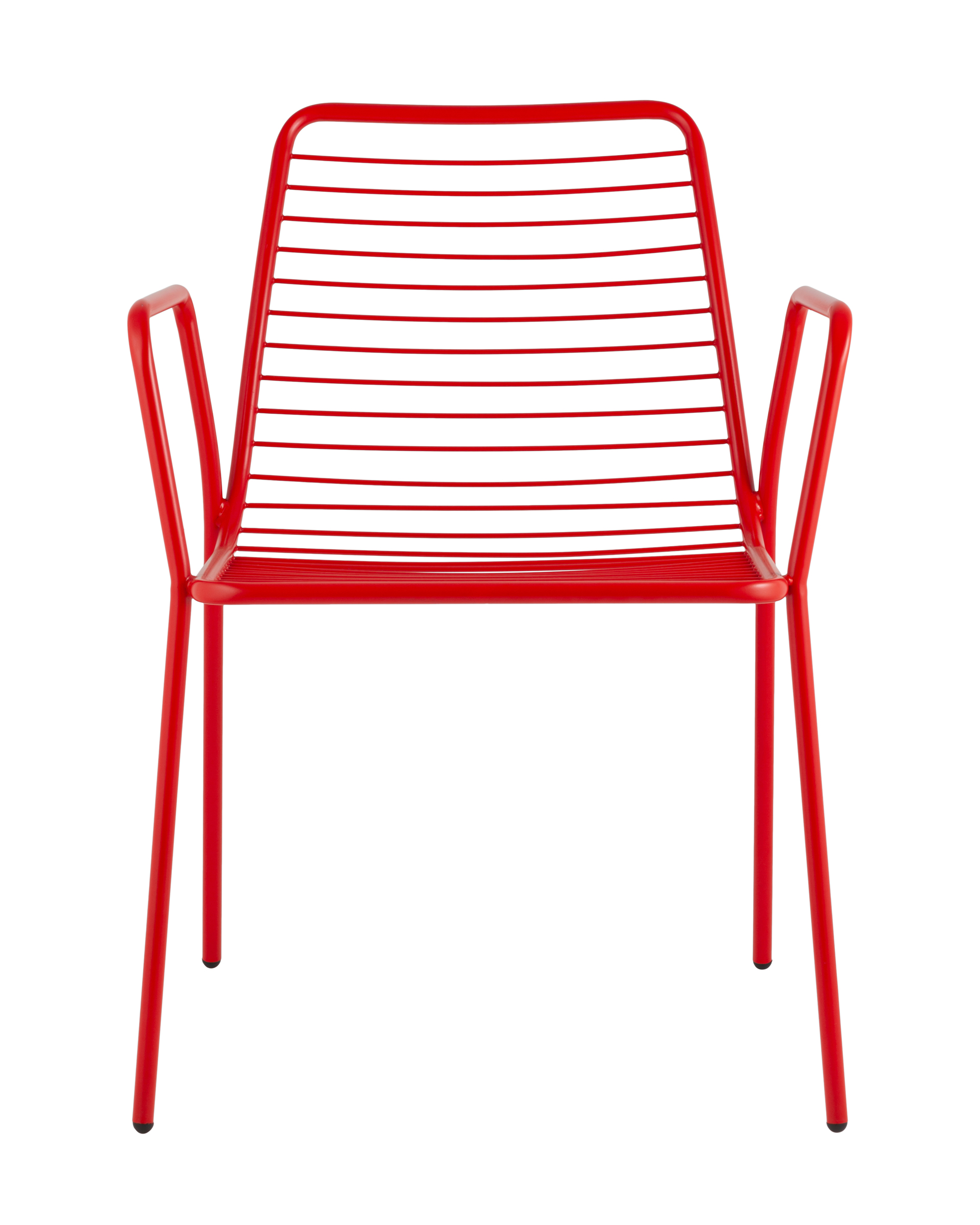 Стул с подлокотниками Дели металл красный Stool Group