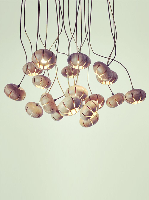 Люстра Louis Wood Led D55 Light wood by ImperiumLoft