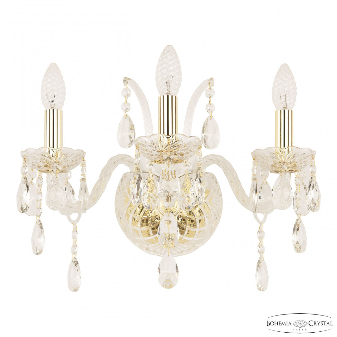 Бра хрустальные 105B/3/141 G Bohemia Ivele Crystal