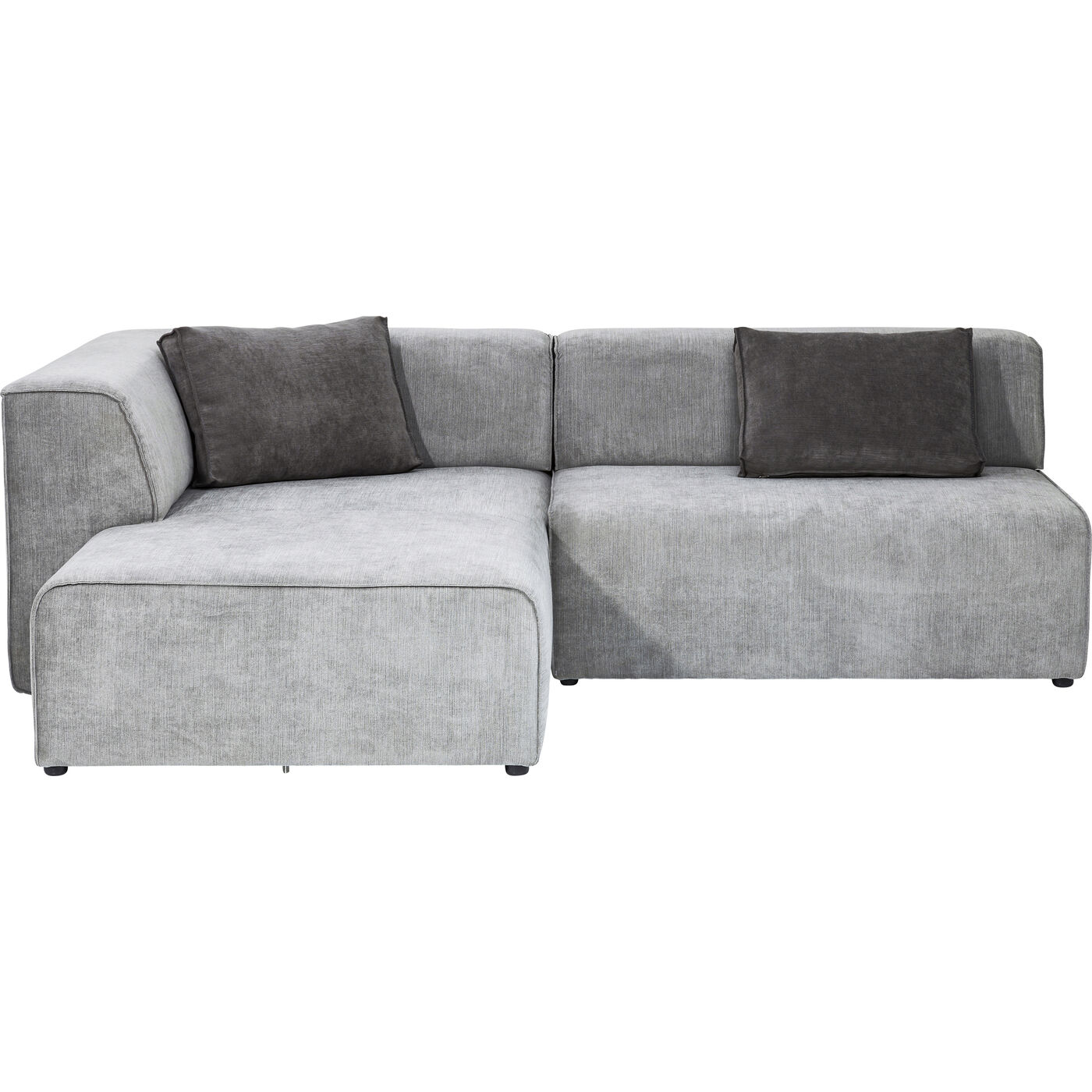 Диван угловой левосторонний Infinity Ottomane Left Grey KARE 81324