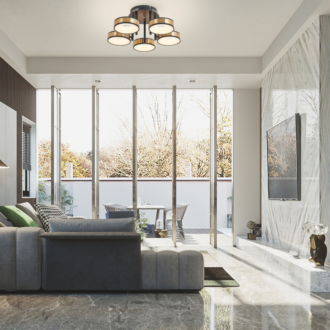 Светильник светодиодный 271040/5R BK/GD Arte Milano