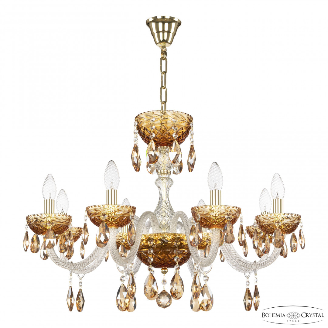 Люстра 5417/8/240 G Amber/M-1F K721 Bohemia Ivele Crystal