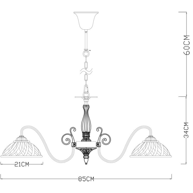 Подвесная люстра Arte Lamp A5358LM-5WG