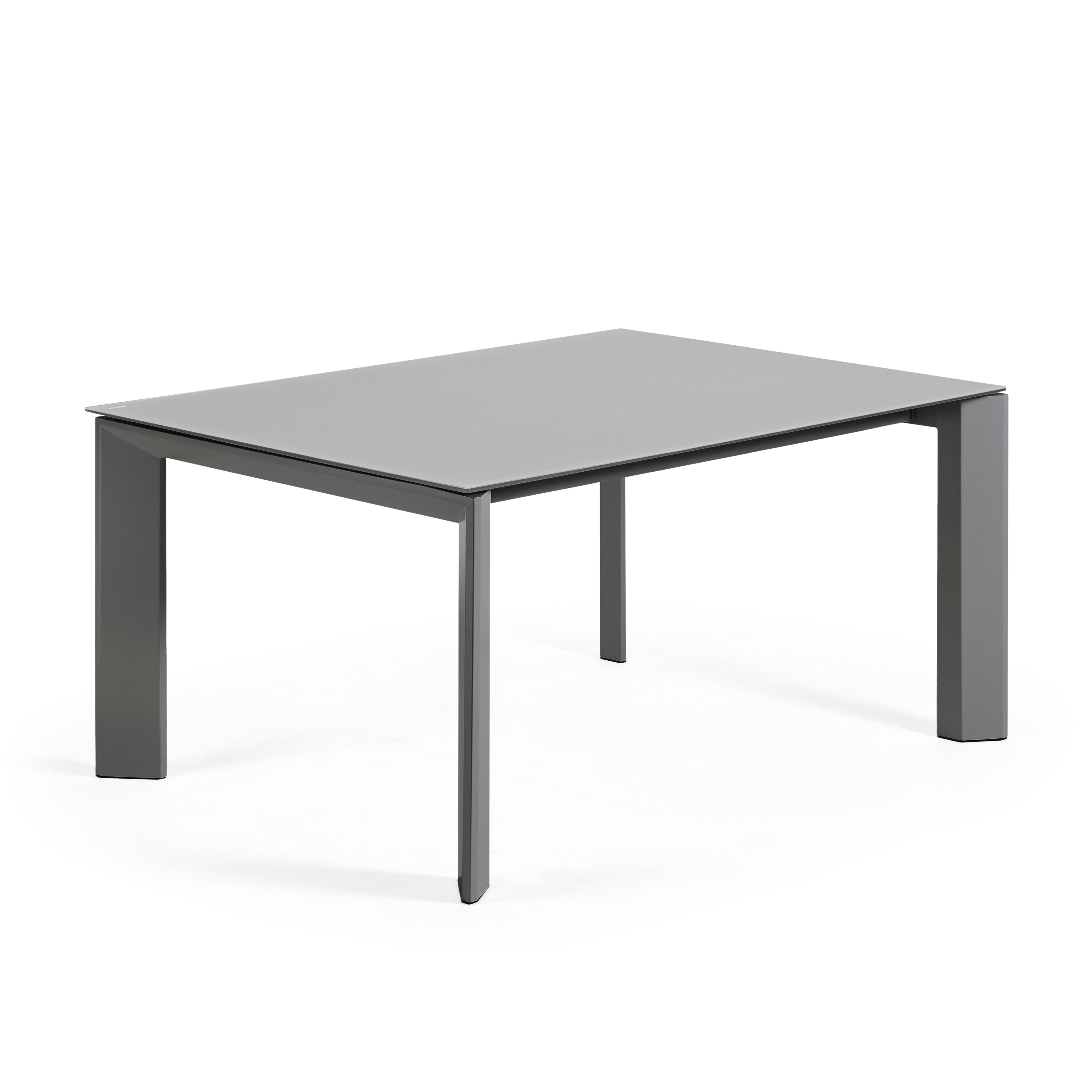 Стол Atta 160 (220) x90 антрацит, темно-серый, стекло La Forma (ex Julia Grup)