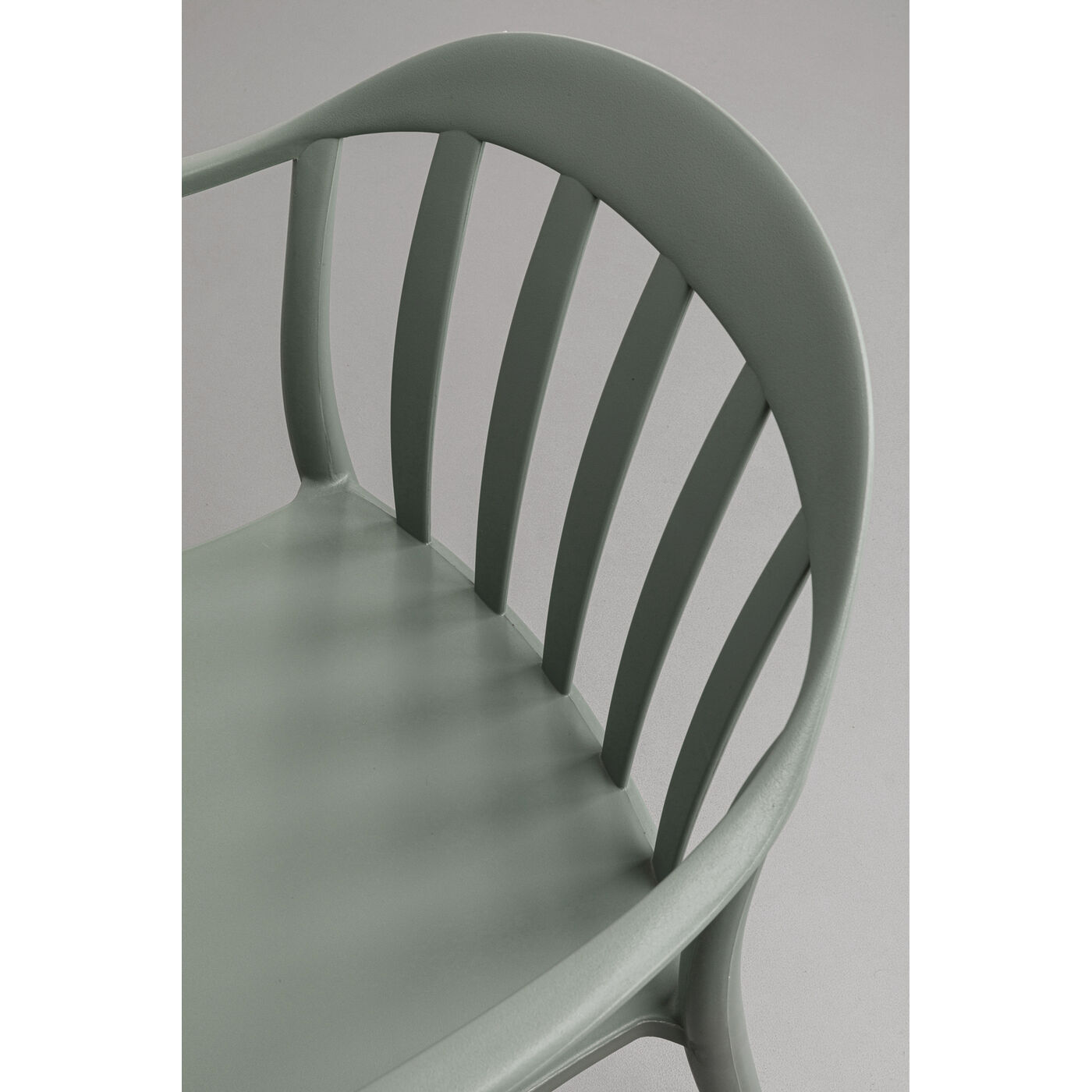 Стул с подлокотниками Flores Grey Green KARE 75723