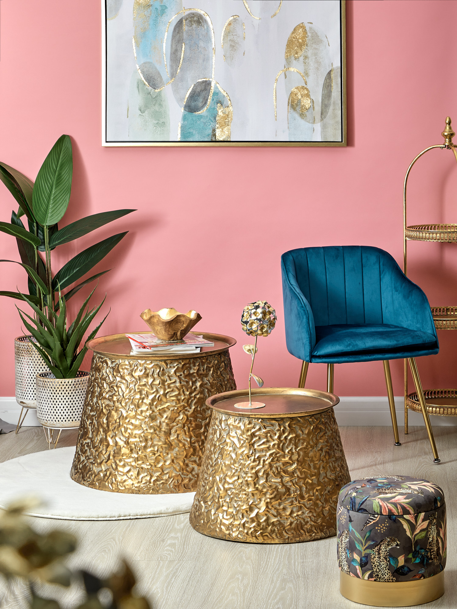 Столики интерьерные Гана, набор Glasar 57-221