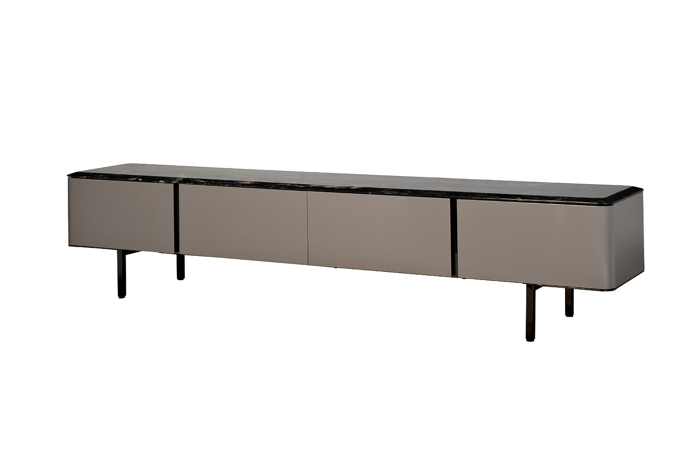 Тумба под телевизор с мраморной столешницей Garda Decor 58DB-20211