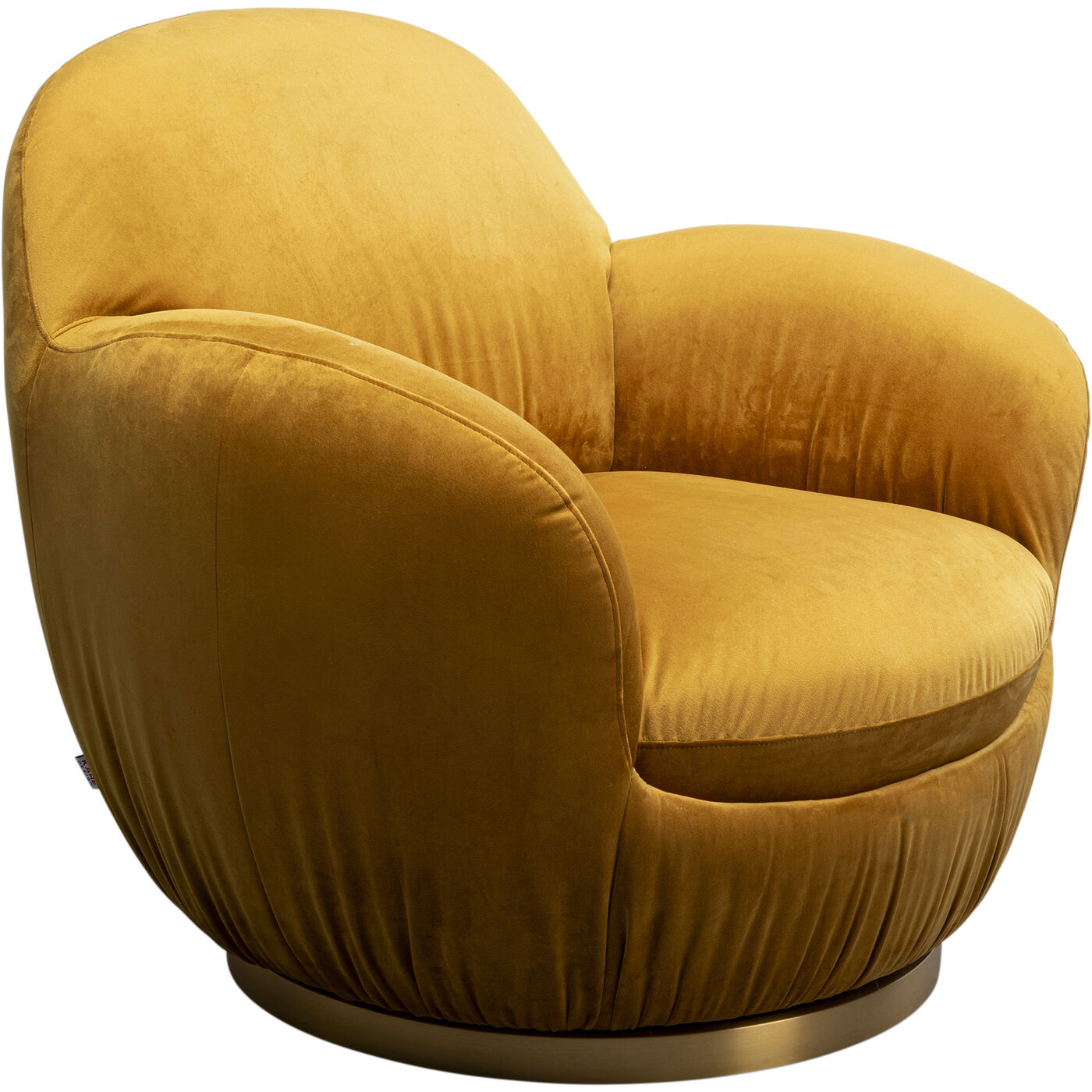 Кресло вращающееся Nube Yellow KARE 87785