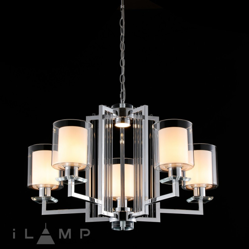 Подвесная люстра iLamp RM6201-5 CR+CL