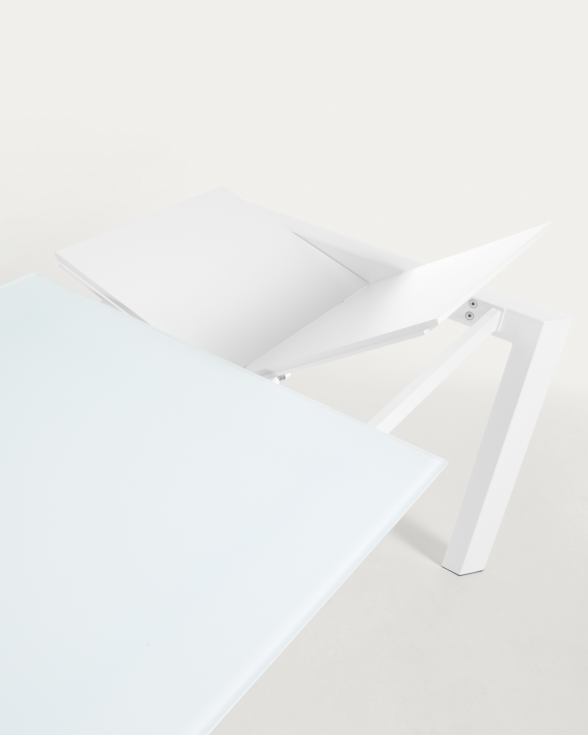 Стол обеденный Atta 120(180)x80 белое стекло La Forma (ex Julia Grup)