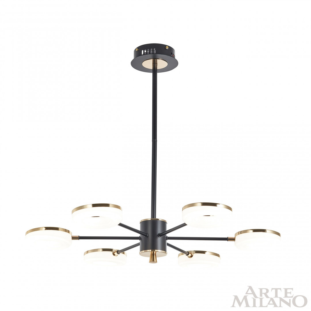 Люстра светодиодная 277499/6 BK/GD Arte Milano