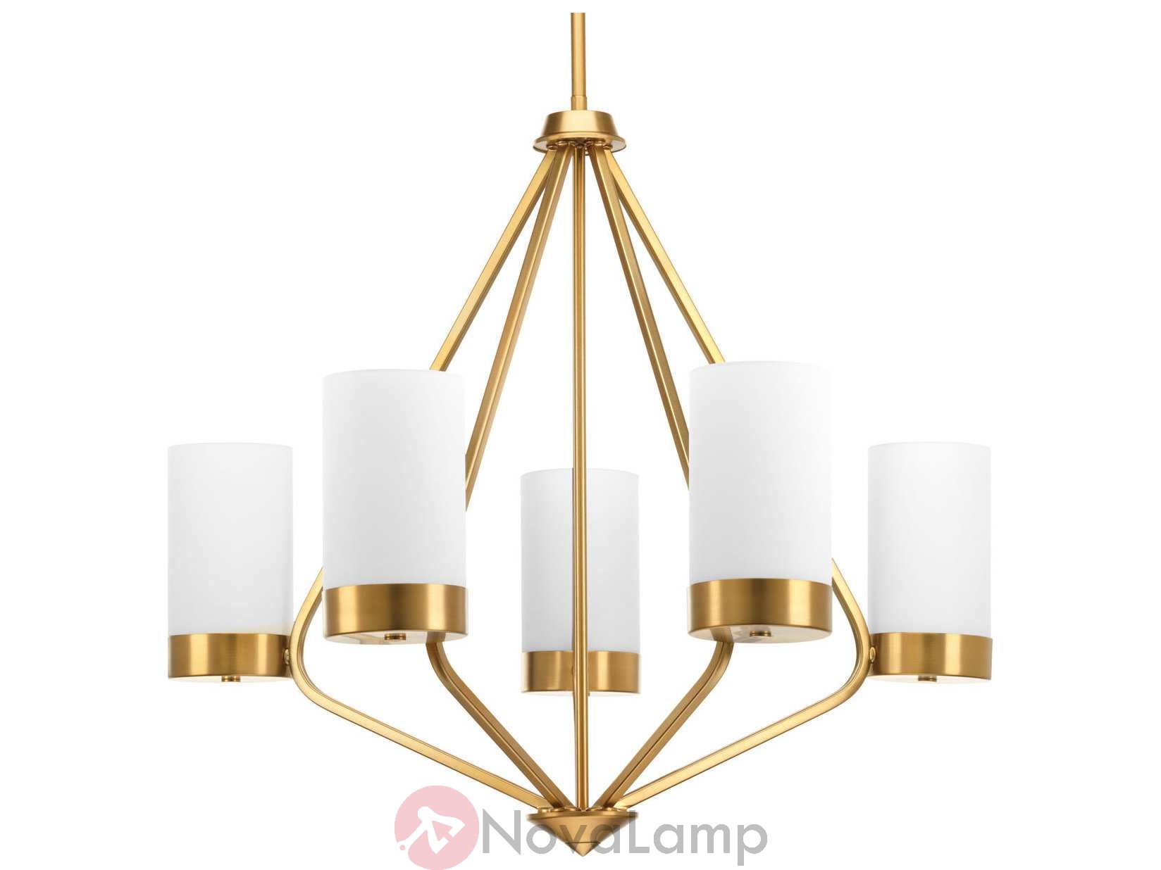 Люстра Progress Lighting Elevate Brushed Bronze Five-Light Wide Chandelier by ImperiumLoft