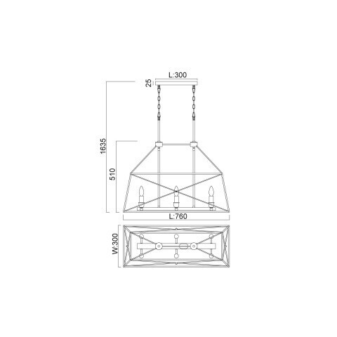 Подвесной светильник Vele Luce VL4272P06