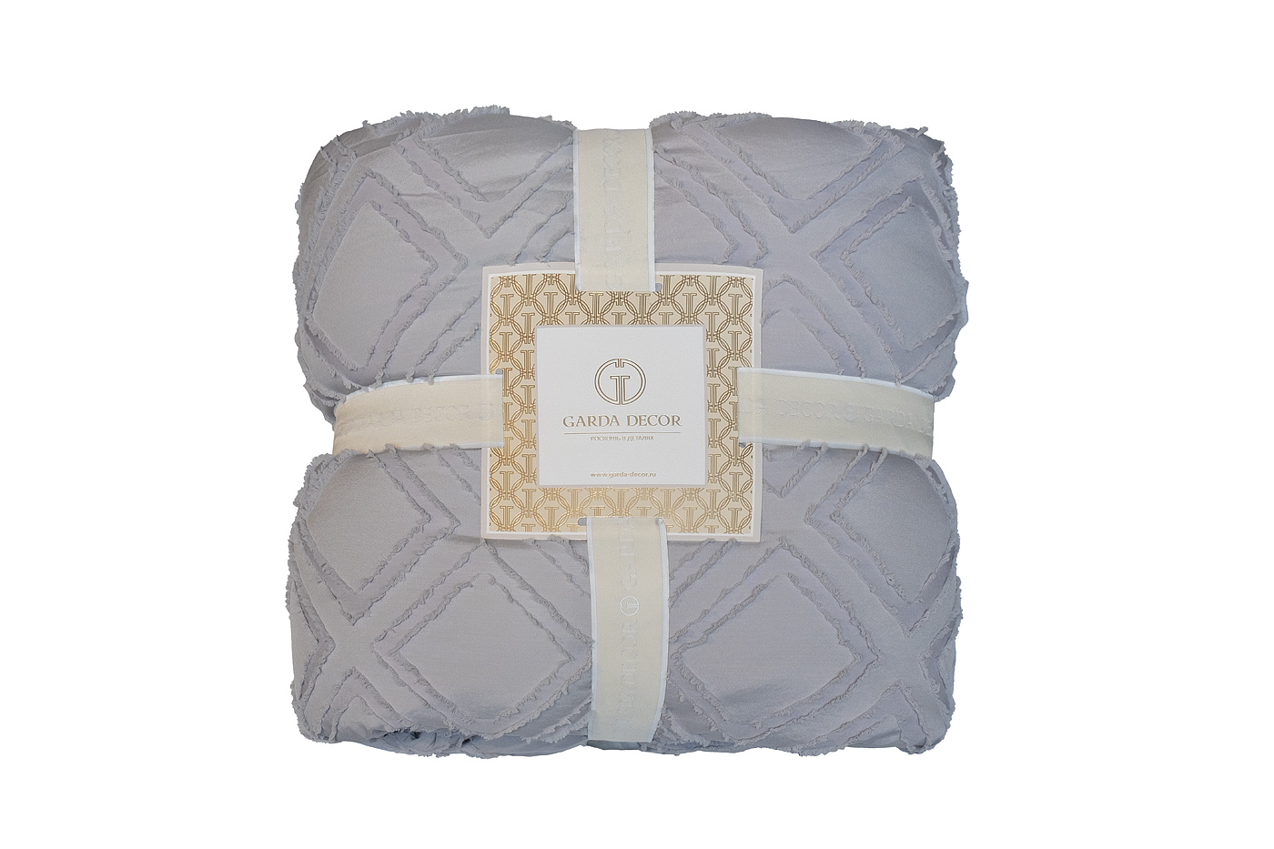Покрывало Квадро серое Garda Decor 177HON-19230