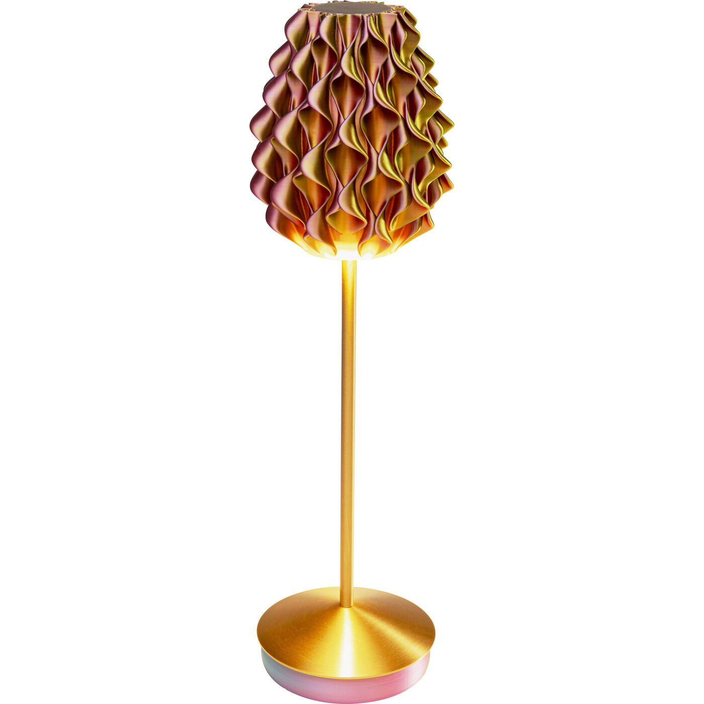 Светильник настольный Swirl gold sunrise KARE 57646