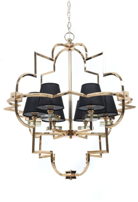Подвесная люстра Lumina Deco LDP 8020-6 GD+BK
