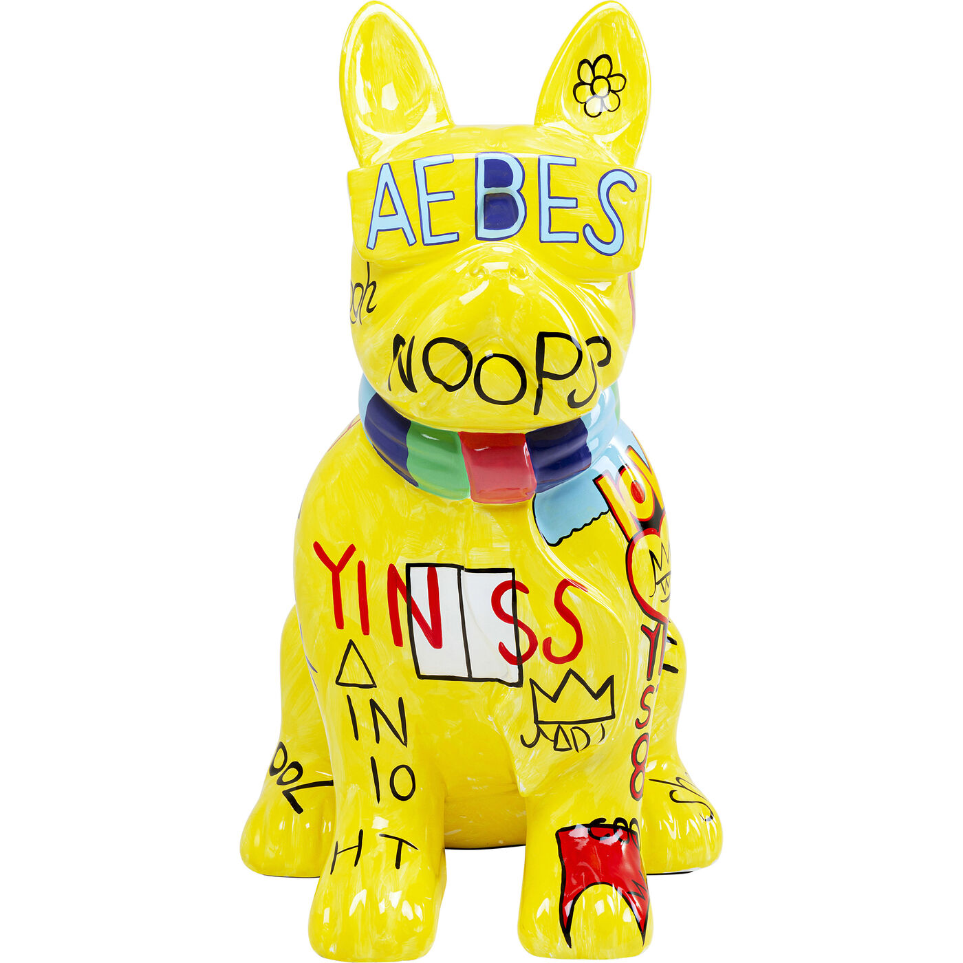 Фигура декоративная Graffiti Dog Yellow 122cm KARE 56824